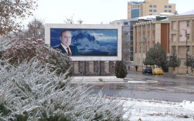 Naxçıvan şəhərinə ilk qar yağıb - FOTO