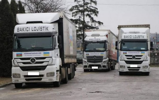 Azərbaycanın göndərdiyi humanitar yardımın ikinci hissəsi Ukraynaya çatdırılıb - FOTO