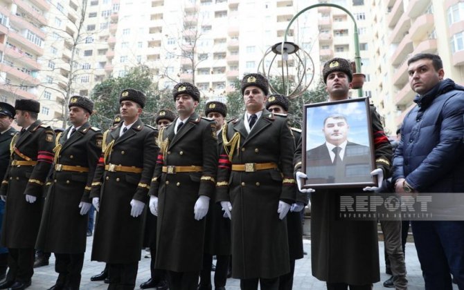 Şəhid Orxan Əsgərovun vida mərasimi başa çatıb