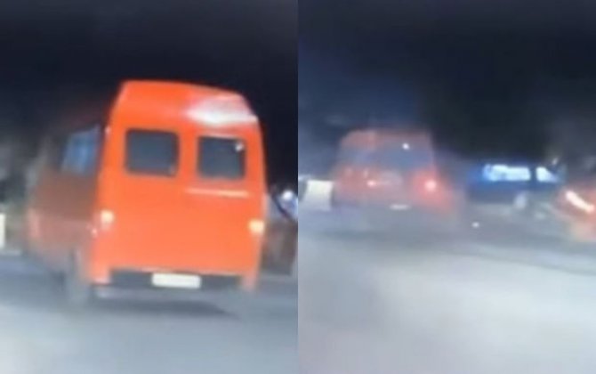 Bakıda mikroavtobusun iştirakı ilə dəhşətli qəza - ANBAAN VİDEO