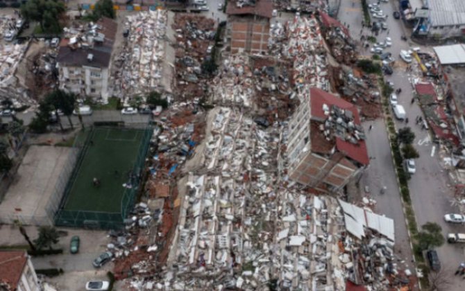 Hatayda böyük dağıntı: Zəlzələ bölgəsi havadan görüntüləndi - VİDEO