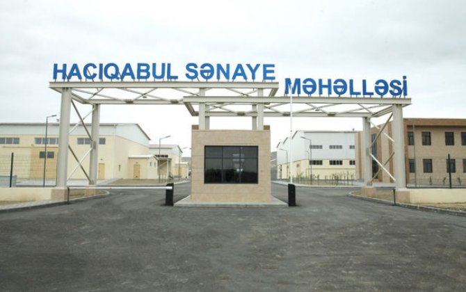 Hacıqabul Sənaye Məhəlləsində məhsul istehsalı artır