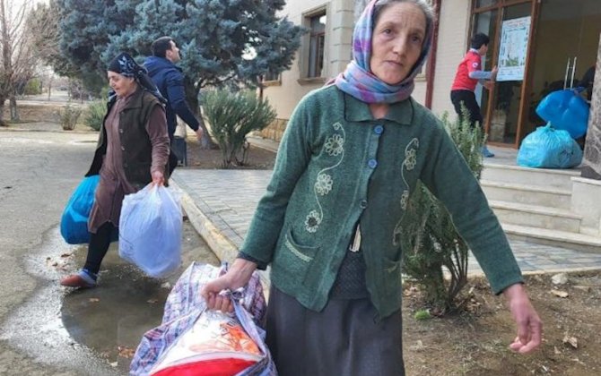 Azərbaycanlı məcburi köçkünlərdən türkiyəli köçkünlərə dəstək - FOTOLAR