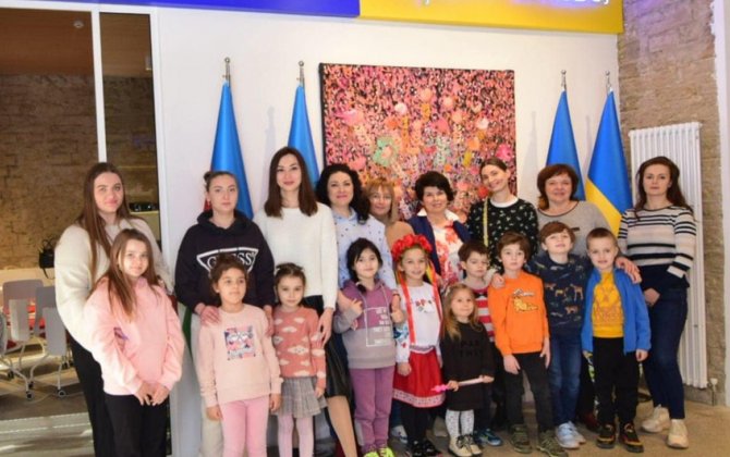 Azərbaycanda Ukrayna məktəbi fəaliyyətə başlayıb - FOTOLAR