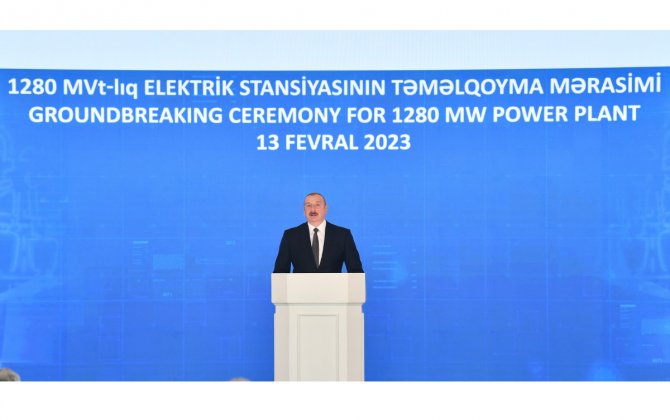 Prezident İlham Əliyev: Yeni elektrik stansiyası ölkəmizin enerji potensialını böyük dərəcədə gücləndirəcək