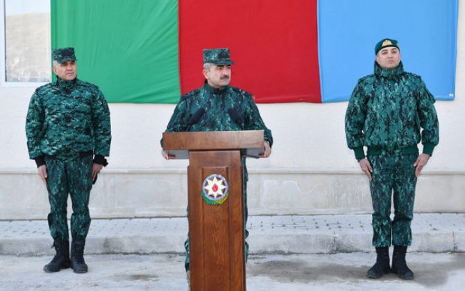Cəbrayılda DSX-nin hərbi hissəsində zabit-gizirlər üçün yaşayış binaları xidməti istifadəyə verilib - FOTO