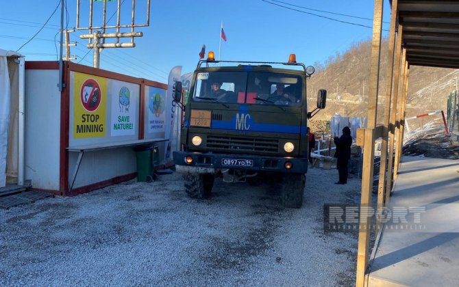 Xankəndi-Laçın yolunda sülhməramlıların 71 avtomobili maneəsiz keçib - YENİLƏNİB