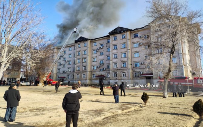 Naxçıvanda yaşayış binasında yanğın söndürülüb - VİDEO - FOTO - YENİLƏNİB