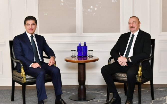 İlham Əliyev-Neçirvan Bərzani görüşü - Azərbaycan regional əməkdaşlıq arealını genişləndirir - FOTO