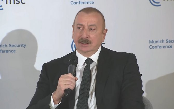 Prezident İlham Əliyev Münhen Təhlükəsizlik Konfransı çərçivəsində plenar iclasda iştirak edir - YENİLƏNİB