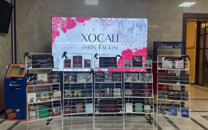 BDU-da “Xocalı soyqırımı – XX əsrin faciəsi” adlı foto və kitab sərgisi açılıb - FOTO