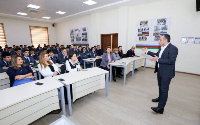 Gömrük Akademiyasında APFM tərəfindən məlumat sessiyası keçirilib - FOTOLAR