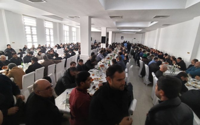 Heydər məscidində Hacı Şahin Həsənlinin hüzr mərasimi keçirilir - FOTOLAR