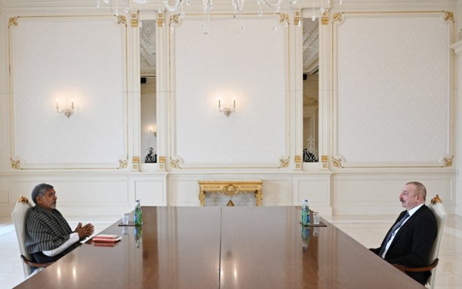 Prezident İlham Əliyev Nobel sülh mükafatı laureatı Kailaş Satyartini qəbul edib -xa0YENİLƏNİB