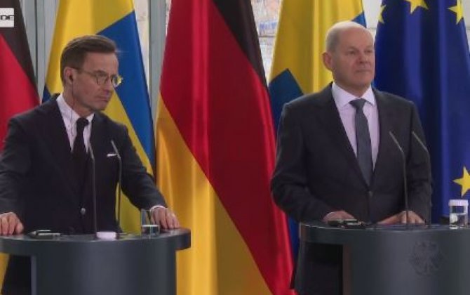 Şolts: Almaniya İsveç və Finlandiyanın NATO-ya üzvlüyü üçün intensiv işləyir