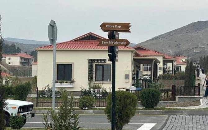 Mətbuat nümayəndələrinin işğaldan azad edilən Talış kəndinə səfəri təşkil edilib