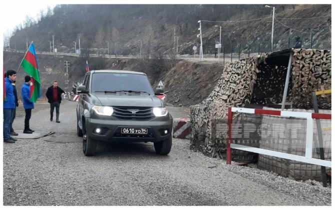 Xankəndi-Laçın yolunda sülhməramlıların avtomobili maneəsiz keçib