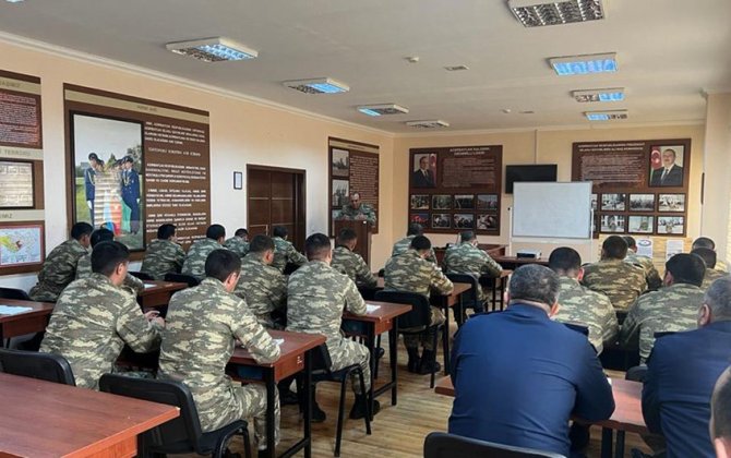 HHQ-nin hərbi hissəsində qrup rəhbəri müsabiqəsi keçirilib - FOTO