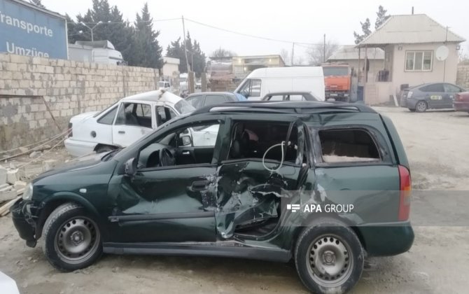 Tovuzda iki maşın toqquşub, xəsarət alan var