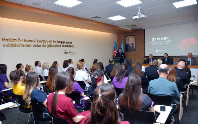 Mərkəzi Gömrük Hospitalında Azərbaycanlıların Soyqırımı Gününə həsr edilmiş tədbir keçirilib - FOTO