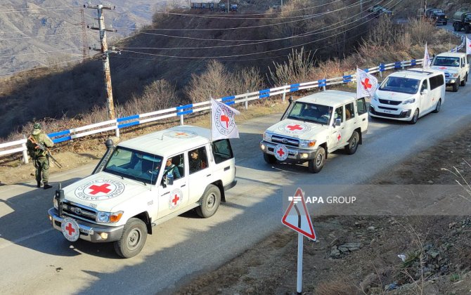 Xankəndi-Laçın yolunda BQXK-nın avtomobilləri maneəsiz hərəkət ediblər - YENİLƏNİBxa0