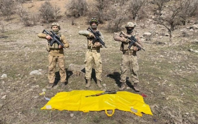 Türkiyə ordusu dağlarda əməliyyat keçirib: Mağaraya sığınan terrorçu məhv edilib - FOTO