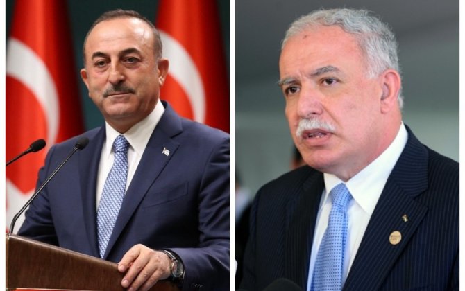 Çavuşoğlu Fələstin XİN rəhbəri ilə telefonla danışıb