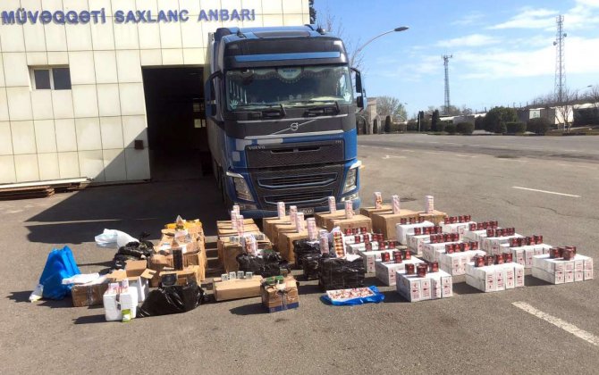 “Gigiyenik vasitələr” yükünü daşıyan TIR-da dərmanlar aşkar edilib