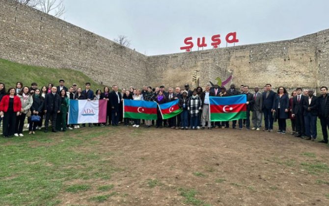 TÜRKSOY-a üzv ölkələrin nümayəndələri Şuşa qalası və Cıdır düzündə olublar - FOTO