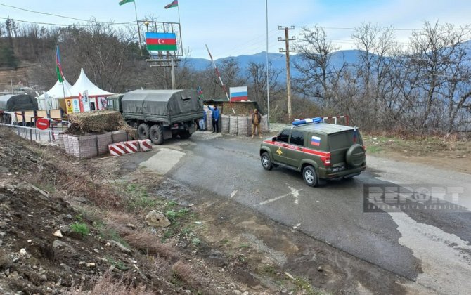 Xankəndi-Laçın yolunda sülhməramlıların avtomobil karvanı maneəsiz keçib