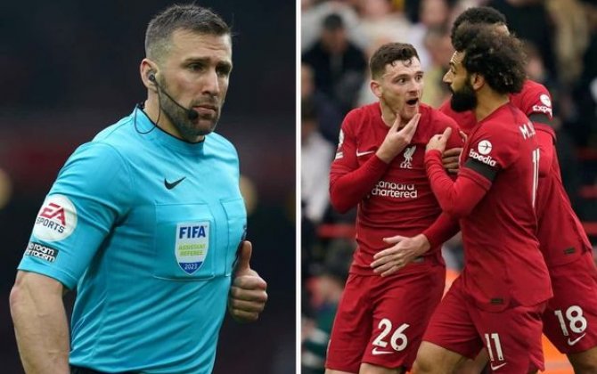 “Liverpul”un futbolçusunu dirsəklə vuran referi hakimlikdən uzaqlaşdırıldı