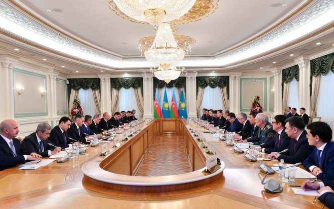 Prezident: Qazaxıstan və Azərbaycan öz taleyini, öz gələcəyini özləri quran ölkələrdir