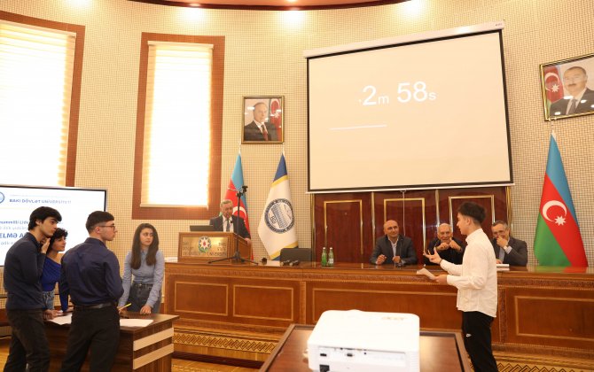 BDU-da Heydər Əliyevin 100 illik yubileyinə həsr olunmuş elmi-praktiki seminar keçirilib - FOTO