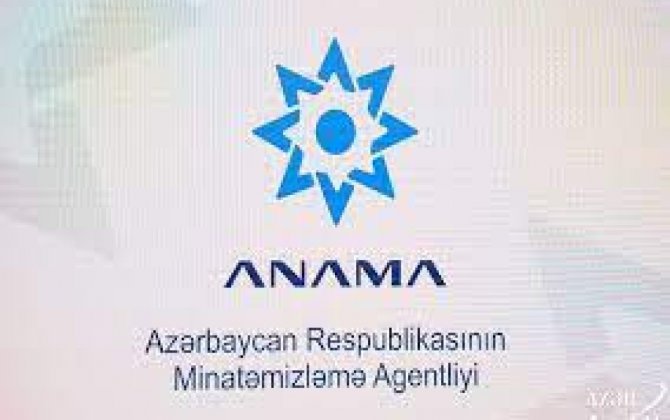 ANAMA: Sosial-iqtisadi əhəmiyyət kəsb edən ərazilərin minalarla yüksək səviyyədə çirkləndiyi müəyyən edilib