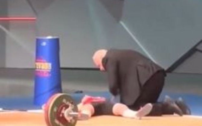 Türkiyəli idmançı İrəvandakı Avropa çempionatında huşunu itirdi - VİDEO