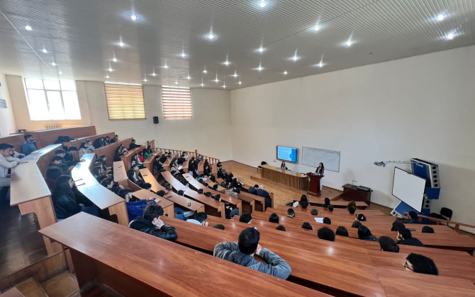 BDU-da Təhsil Tələbə Krediti Fondunun nümayəndələri ilə görüş olub - FOTO