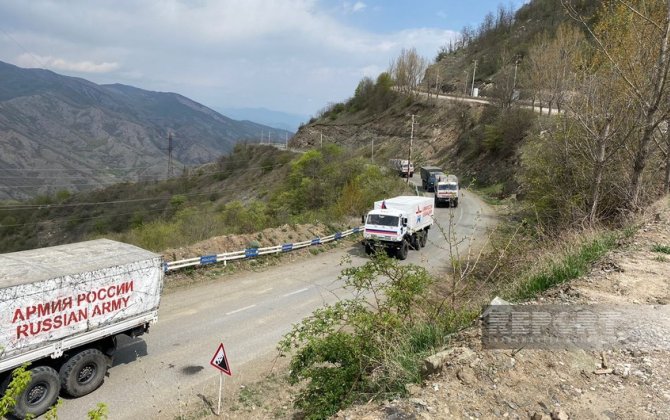 Bu gün Xankəndi-Laçın yolunda sülhməramlıların 62 avtomobili maneəsiz keçib - YENİLƏNİB-3