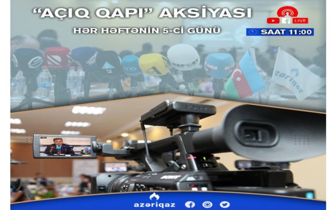 “Azəriqaz”da media və QHT nümayəndələri ilə görüş keçiriləcək