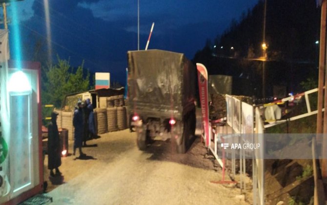 RSK-ya məxsus 1 minik, 8 yük maşını Xankəndiyə gedib -xa0FOTO