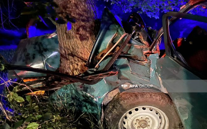 Ağdamda avtomobil ağaca çırpılıb, ölən və xəsarət alanlar var -xa0FOTO