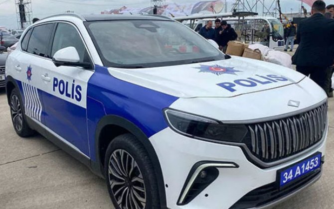 “Togg” ilk dəfə polis maşını kimi görüntüləndi - FOTO