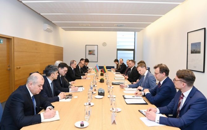 Azərbaycan və Litva XİN başçılarının geniştərkibli görüşü başa çatıb