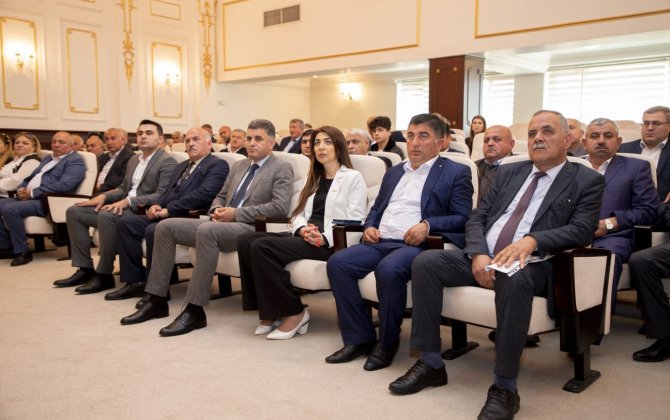 AVP mərkəzi aparatında Heydər Əliyevin 100 illik yubileyi münasibətilə tədbir keçirilib