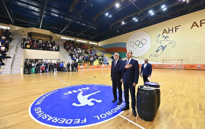 Heydər Əliyevin 100 illiyinə həsr olunmuş həndbol üzrə Azərbaycan Kubokunun açılış mərasimi keçirilib