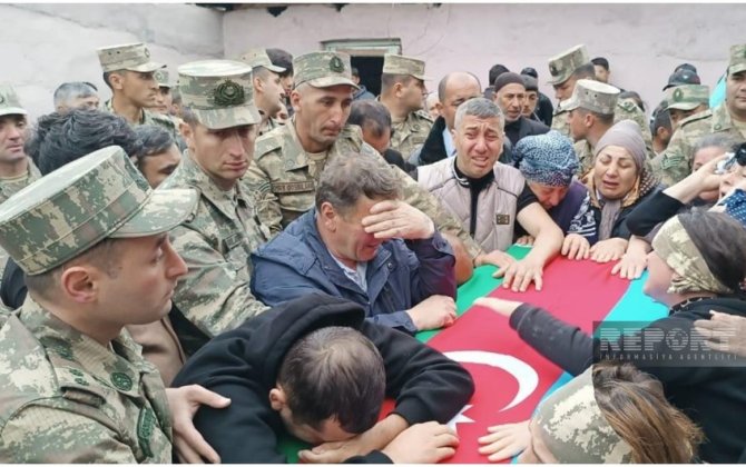 Şəhid Orxan Novruzəlizadə dəfn olunub - VİDEO - YENİLƏNİB-2