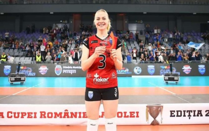 Azərbaycan millisinin voleybolçusu Rumıniya Kubokunun qalibi olub