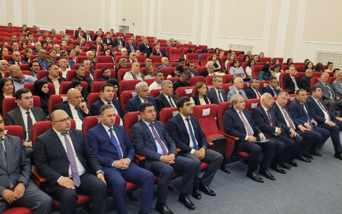 BDU və Masallı RİH Heydər Əliyevin 100 illik yubileyinə həsr olunmuş konfrans keçirib -FOTO