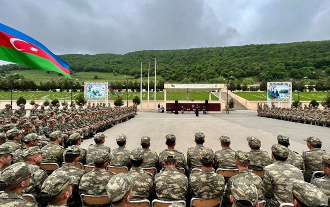 Ehtiyatda olan hərbi vəzifəlilərin təlim toplanışı davam edir