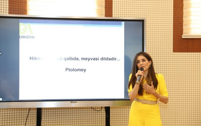 Natiqlik sənəti üzrə mütəxəssis Cəlalə Nəzəroğlu BDU-da seminar keçib - FOTO