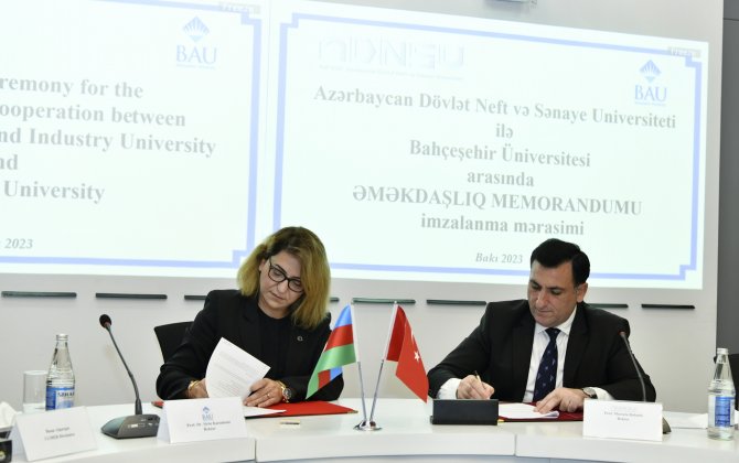 ADNSU ilə Bahçeşehir Universiteti arasında Memorandum imzalanıb - FOTOLAR